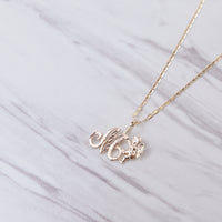 Angel Initial Necklace