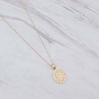 Fancy Our Lady Oval Necklace
