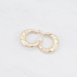 Fancy Chunky Hoop Earrings