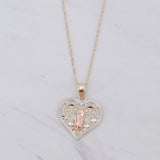 Heart Labyrinth Our Lady Necklace