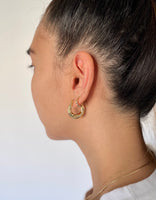 Fancy Chunky Hoop Earrings