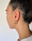 Fancy Chunky Hoop Earrings