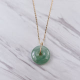 Mini Jade Bi Disc Necklace