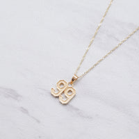 Mini Jersey Number Necklace