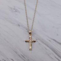Fancy Cross Stone Necklace