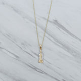 Two Tone Our Lady Necklace