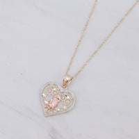 Heart Labyrinth Our Lady Necklace