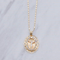 Jesus Stone Emblem Necklace