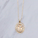 Jesus Stone Emblem Necklace