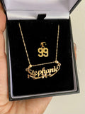 Mini Jersey Number Necklace