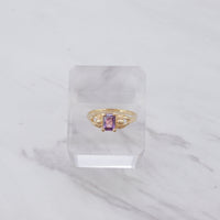 Amethyst Square Ring