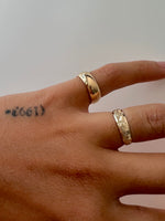 Gold Crusted Star Band Ring