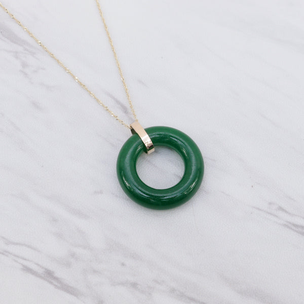 Jade on sale ring pendant