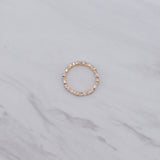 Two Tone Oval Stone Ring