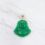 Large Green Jade Buddha Pendant