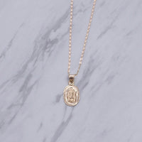 Our Lady Insignia Oval Necklace