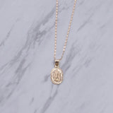 Our Lady Insignia Oval Necklace
