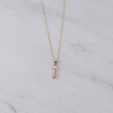 Mini Old English Initial Necklace