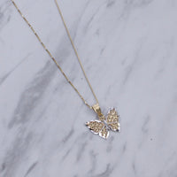 Two Tone Butterfly Necklace