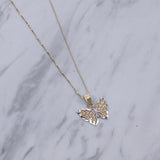Two Tone Butterfly Necklace