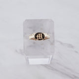 Chubby Signet Initial Ring