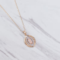 Our Lady Labyrinth Oval II Necklace