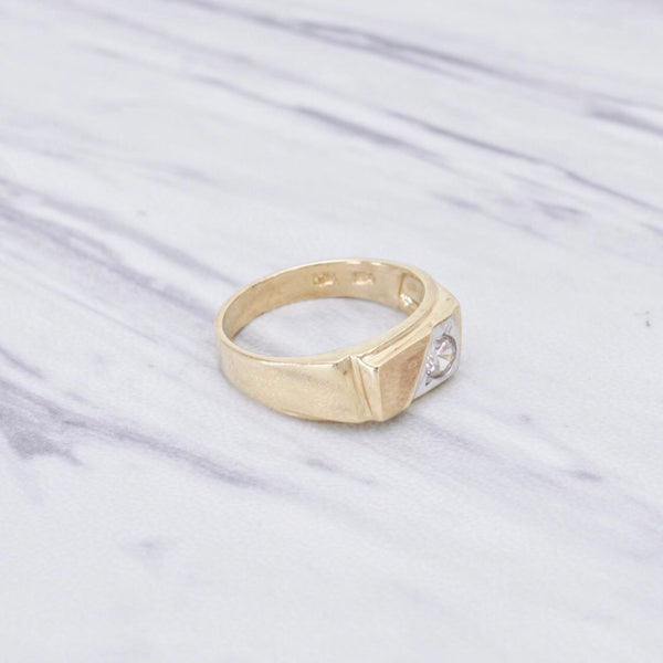 Two Tone Prism Ring