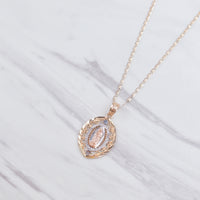 Our Lady Labyrinth Oval II Necklace