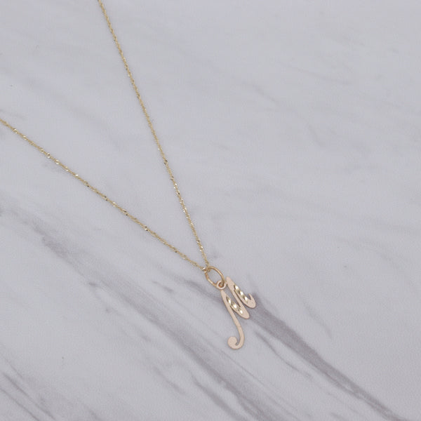 Cursive Initial Necklace