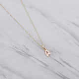 Puff Initial Necklace