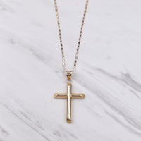 Simple Cross V Necklace