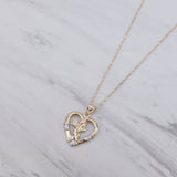 Heart Angel Stone Necklace