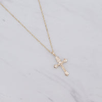 Tiny Crucifix Necklace