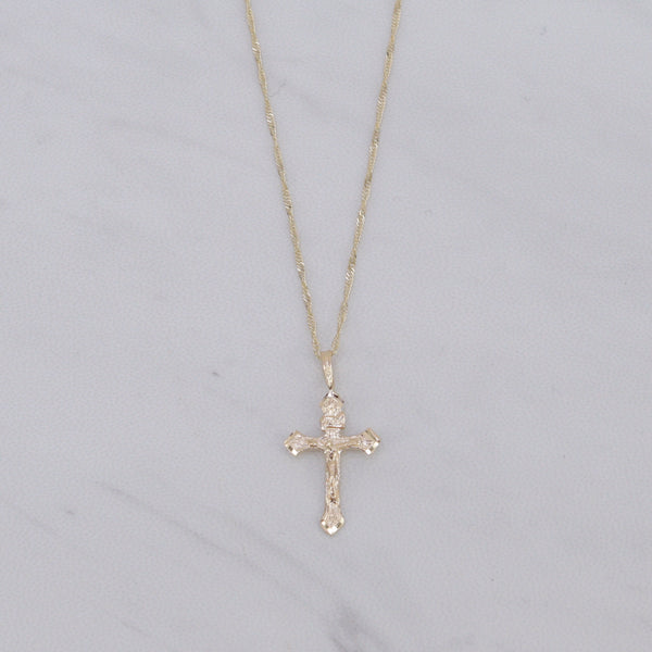 Tiny Crucifix Necklace Online | bellvalefarms.com