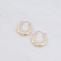 Fancy Chunky Hoop Earrings