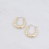 Fancy Chunky Hoop Earrings