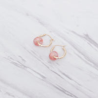 Strawberry Quartz Earrings