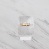 Gold Crusted Star Band Ring