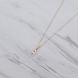 Puff Initial Necklace