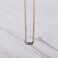 Number Cuban Link Necklace