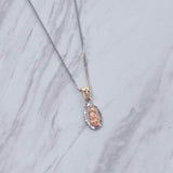 Our Lady White Gold Necklace