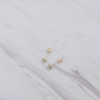 Baby Heart Birthstone Earrings