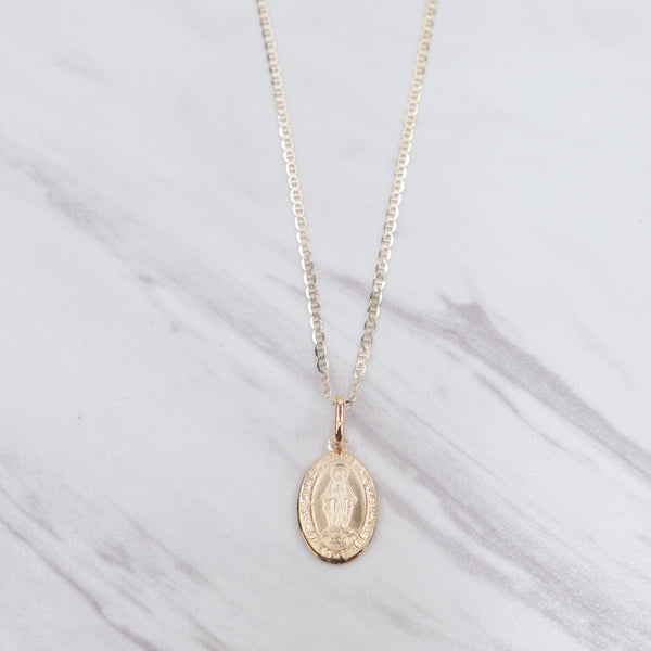Our Lady Guadalupe Medal Necklace