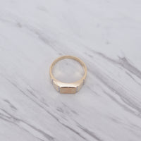 Large Initial Square Signet Ring