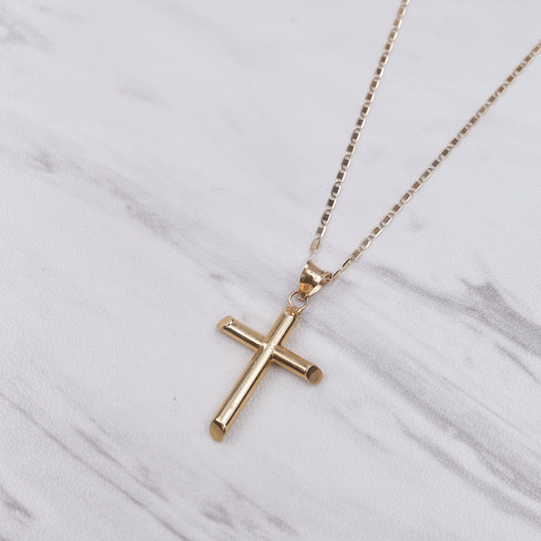 Simple Cross V Necklace